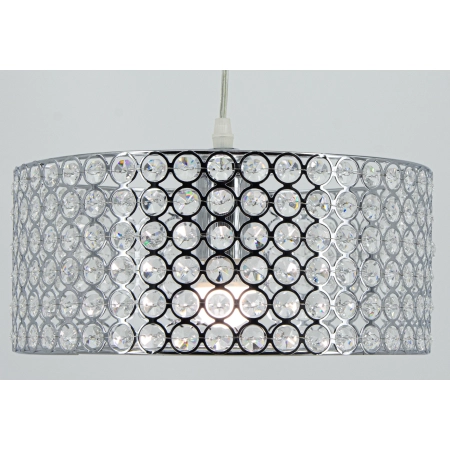 Lampa wisząca chromowana szklana 30cm 5008/1 z serii ASTER - Lampy Elem